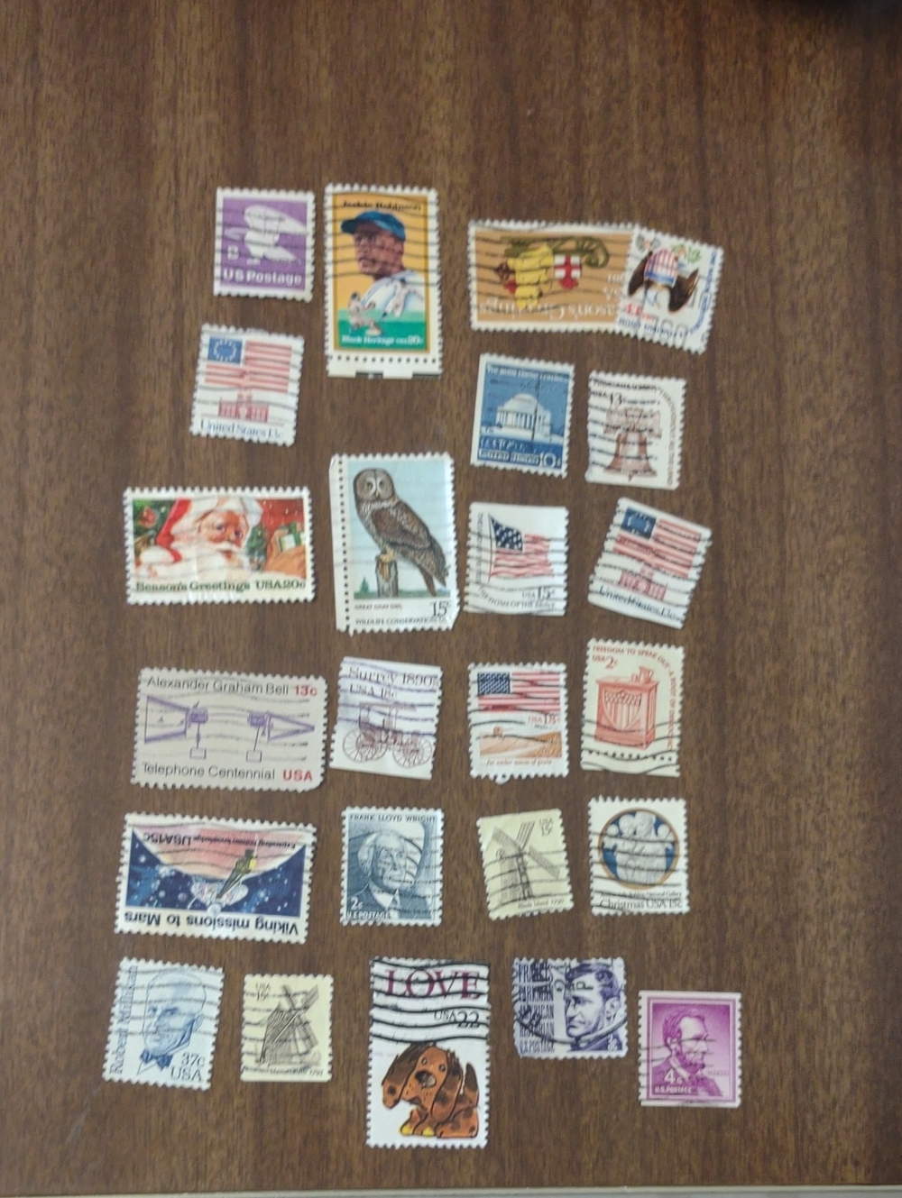 24 Vintage Mixed US Postage Stamp Lot